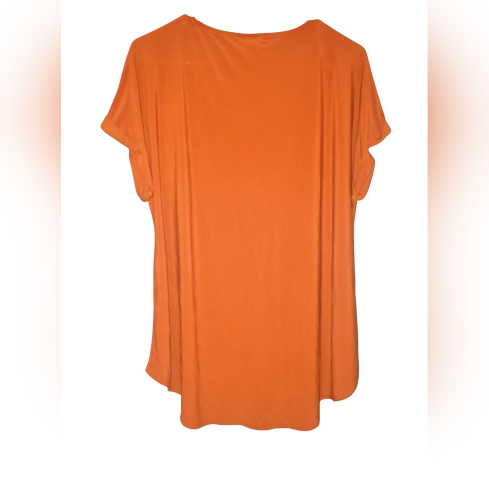 3/$8 Fun Orange Short-Sleeve Top - Picture 2 of 5